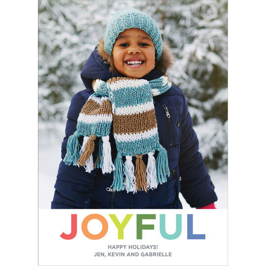 Colorful Joyful Flat Photo Cards